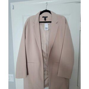Forever21 Outerwear Oversized Single-Breasted Blazer Coat